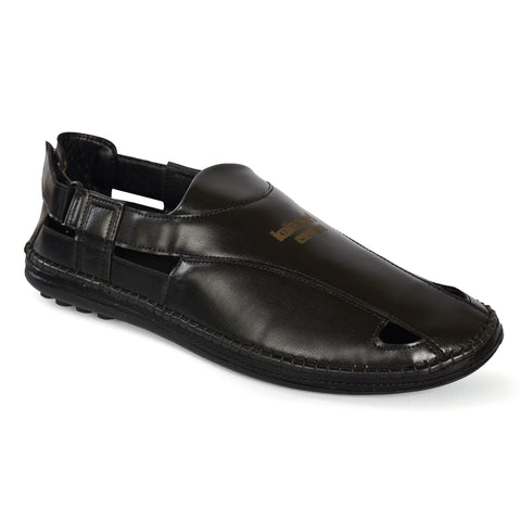 Men's Designer Black Sandals