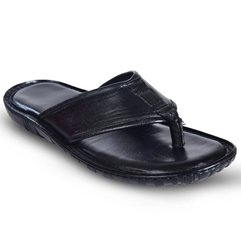 Men's Pure Leather Black Sandals