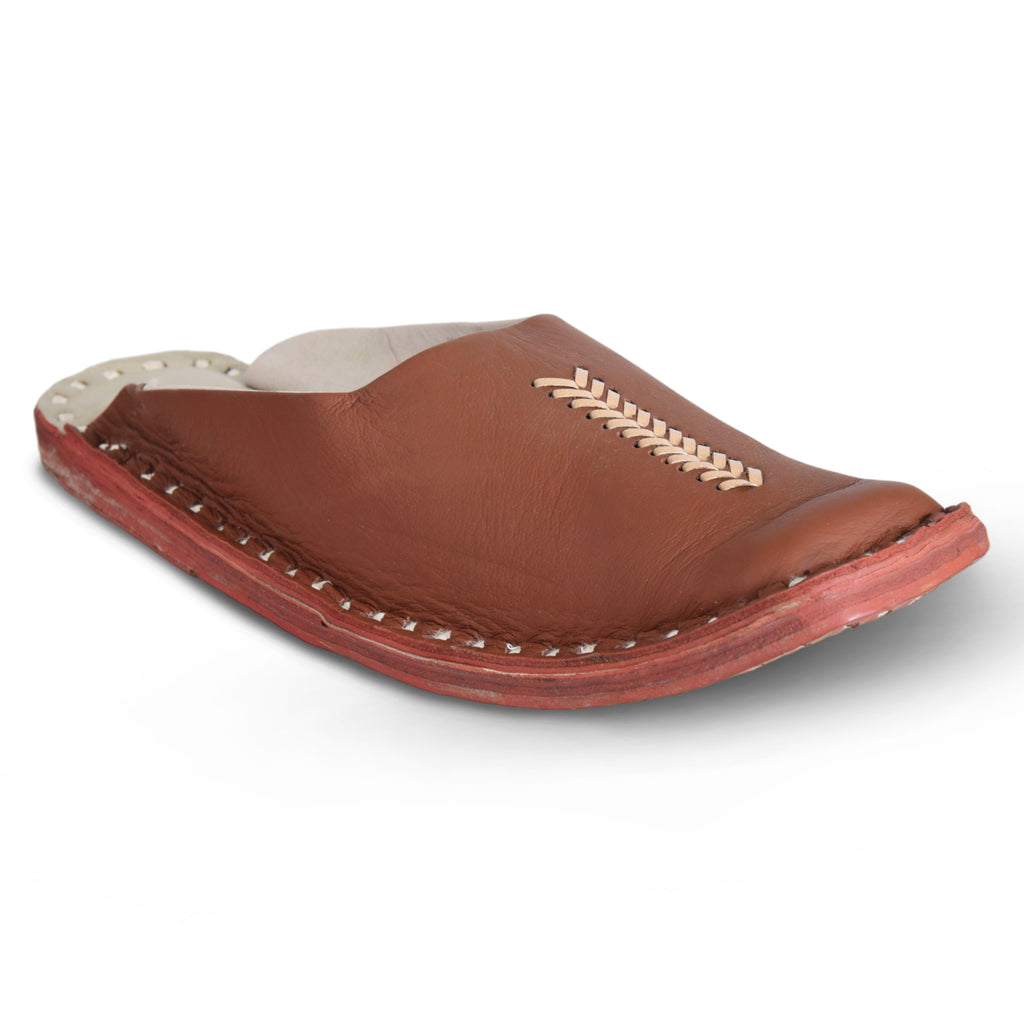 Leather Tan Jutis For Men