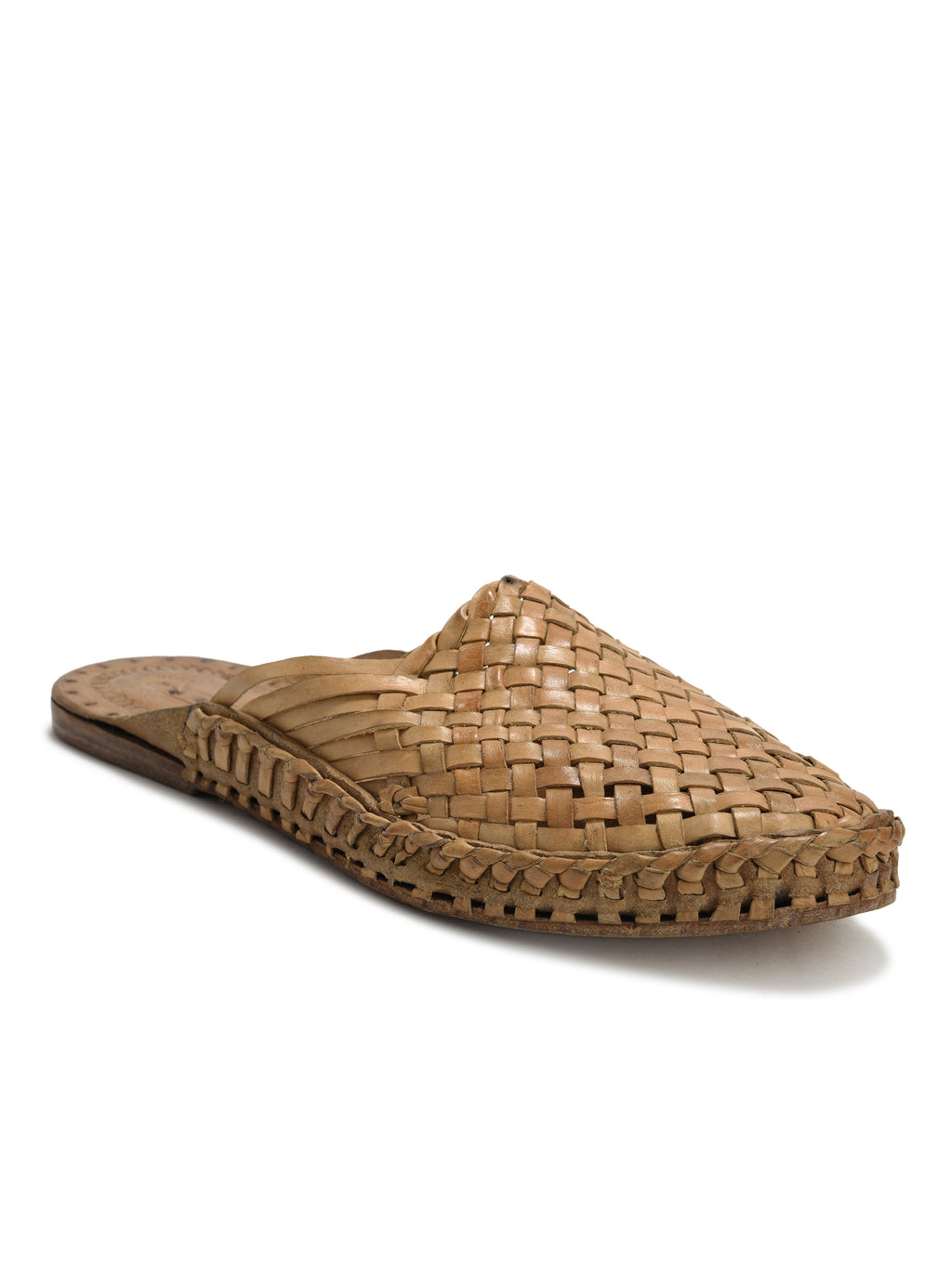 Kolapuri Centre Leather Tan Kolhapuri Sandals