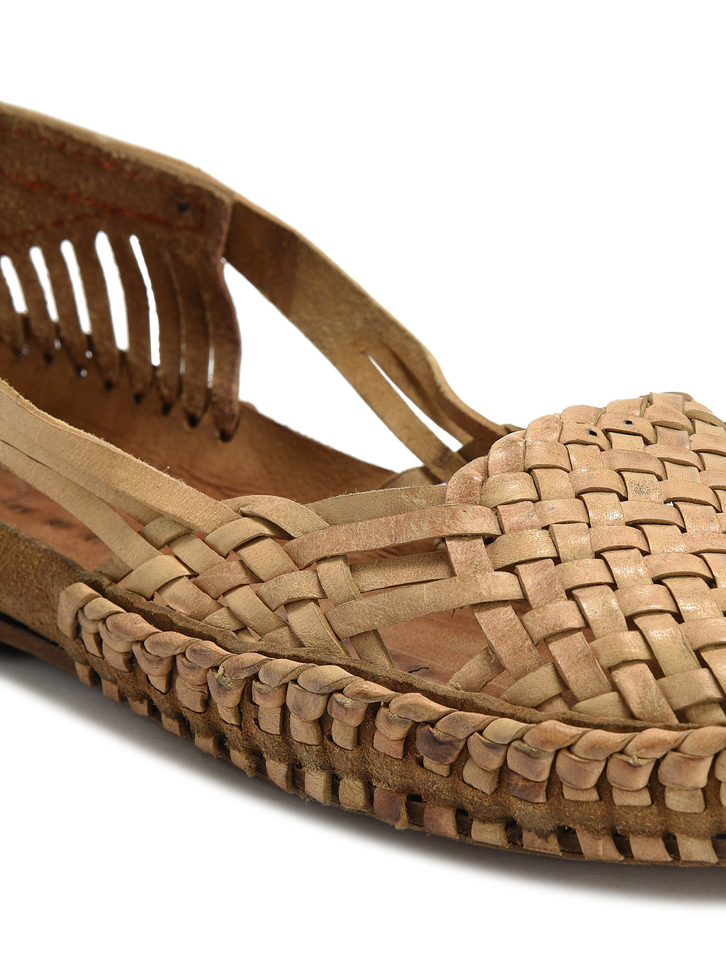 Kolapuri Centre Leather Brown Kolhapuri Jutis
