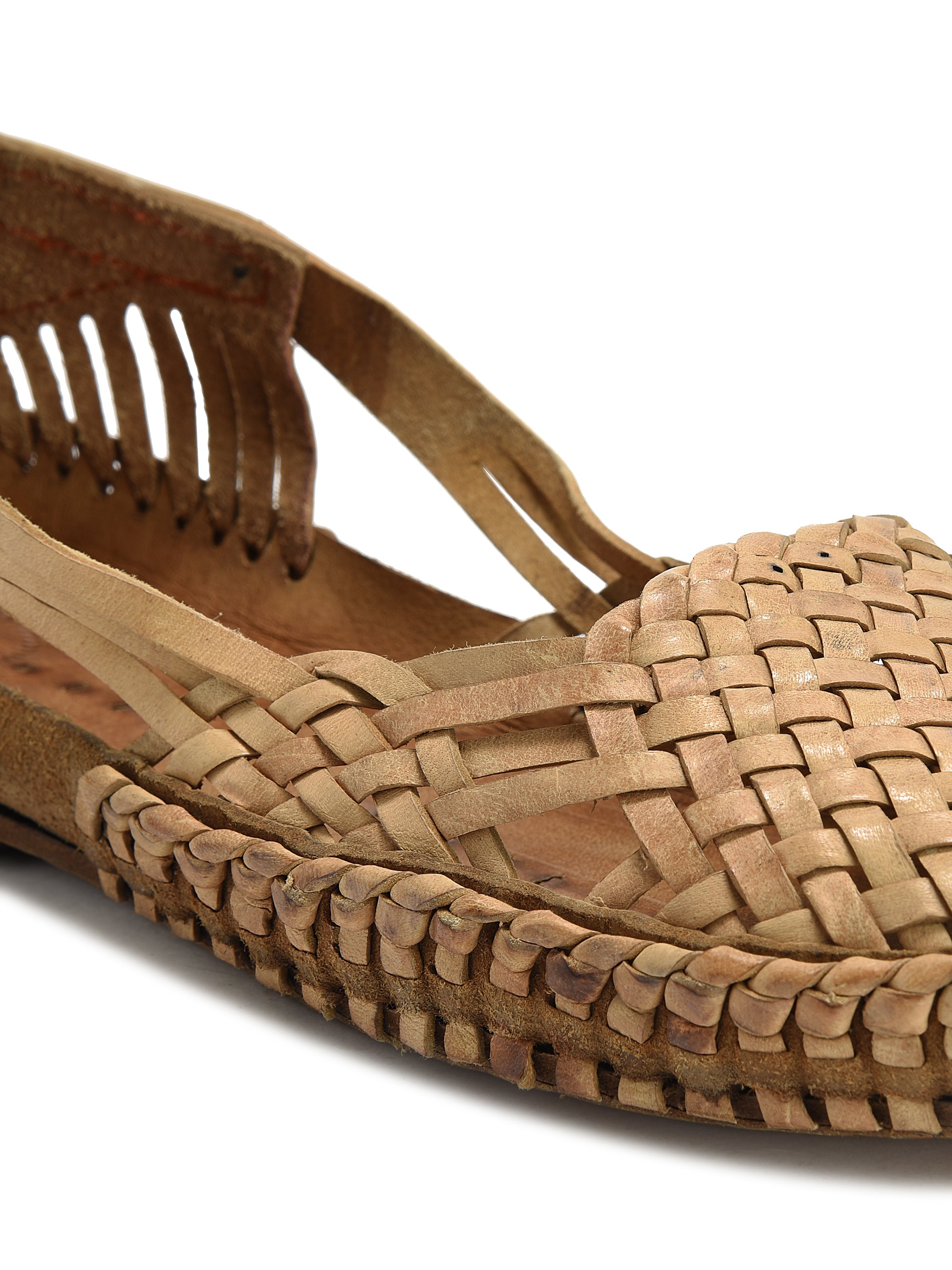 Kolapuri Centre Leather Brown Kolhapuri Jutis