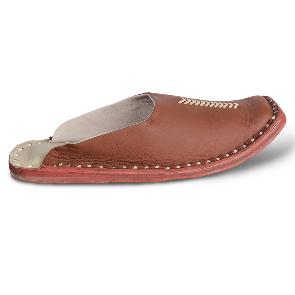 Leather Tan Jutis For Men