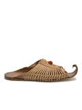 Kolapuri Centre Leather Tan Kolhapuri Sandals