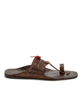 Kolapuri Centre Leather Brown Kolhapuri Sandal