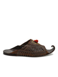Kolapuri Centre Leather Brown Kolhapuri Sandals