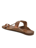 Women's Leather Copper Kolhapuri Sandal