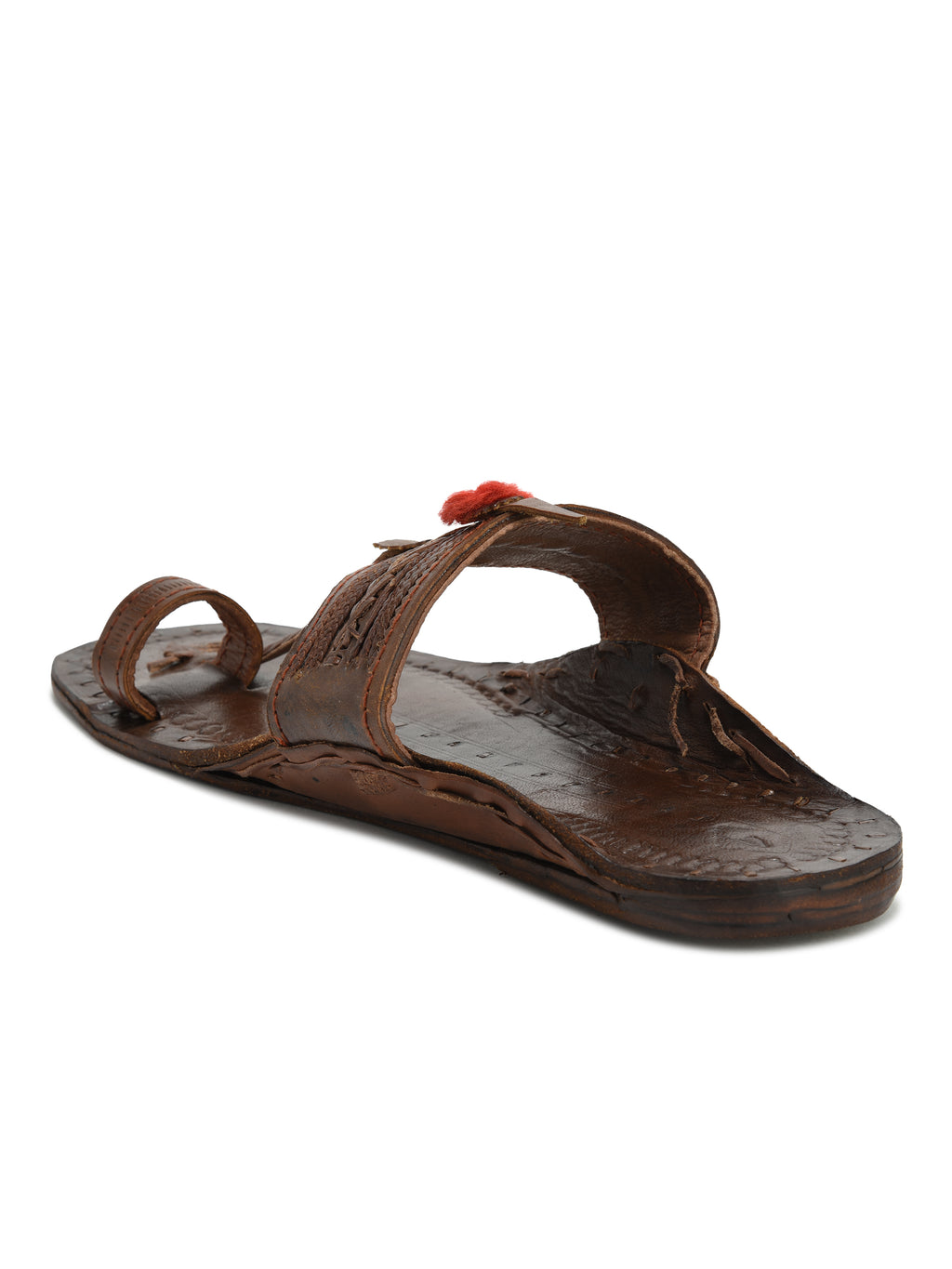 Kolapuri Centre Leather Brown Kolhapuri Sandal