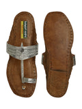 Women's Leather Silver Kolhapuri Sandal