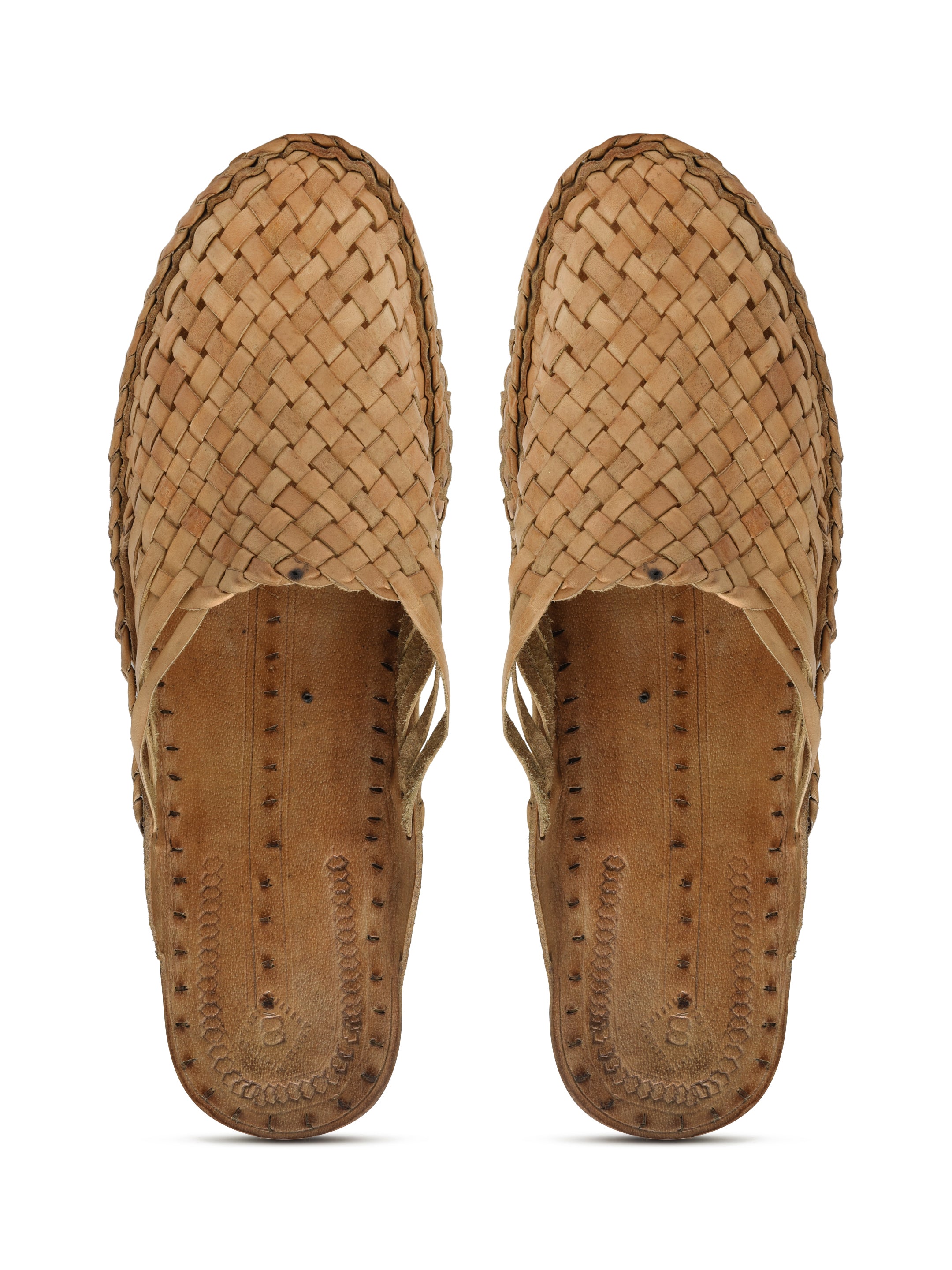 Kolapuri Centre Leather Tan Kolhapuri Sandals