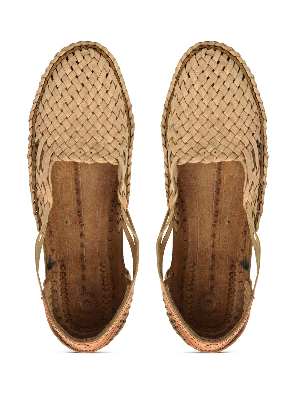 Kolapuri Centre Leather Brown Kolhapuri Jutis
