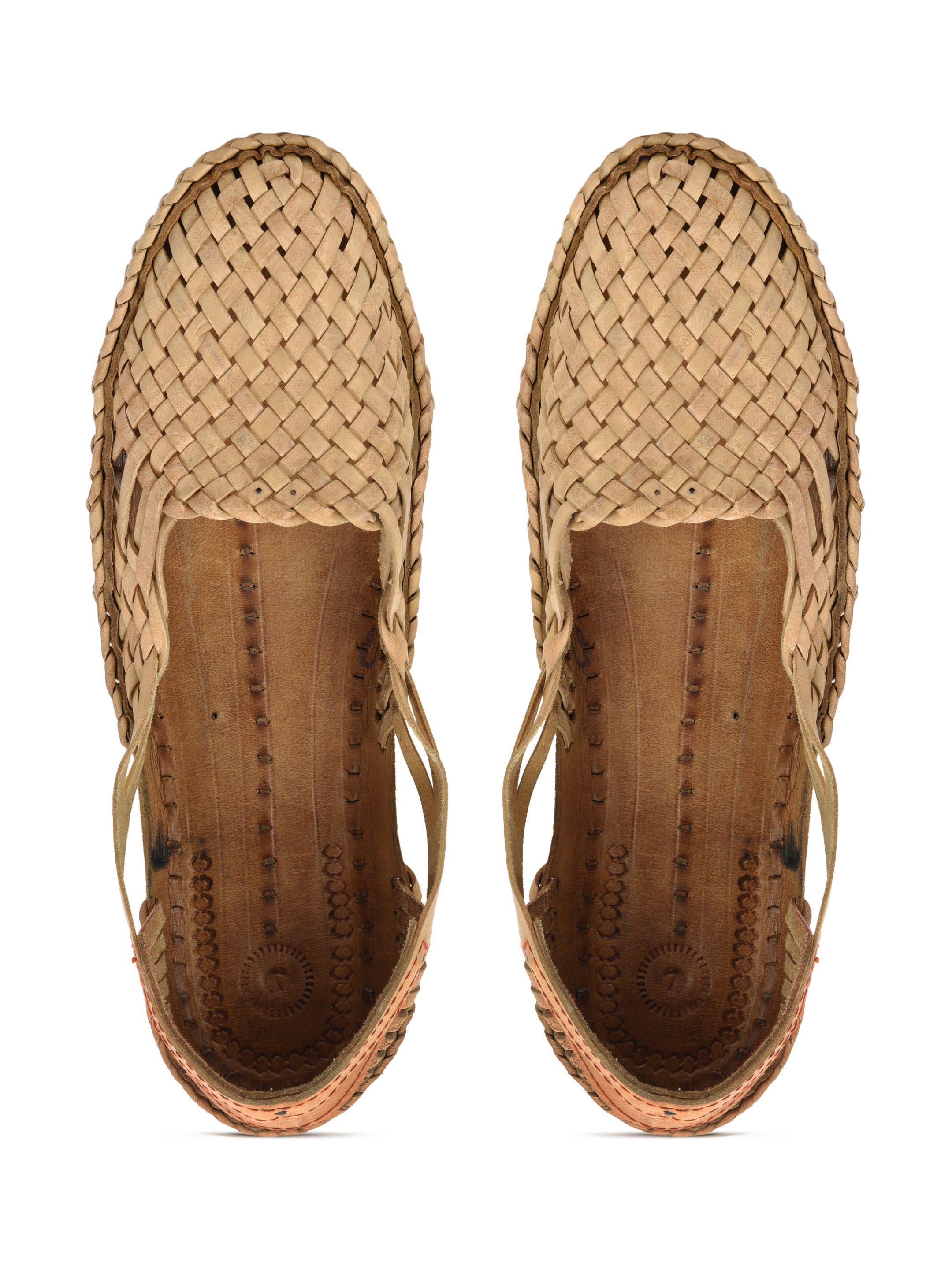 Kolapuri Centre Leather Brown Kolhapuri Jutis