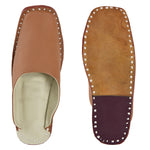 Leather Tan Jutis For Men