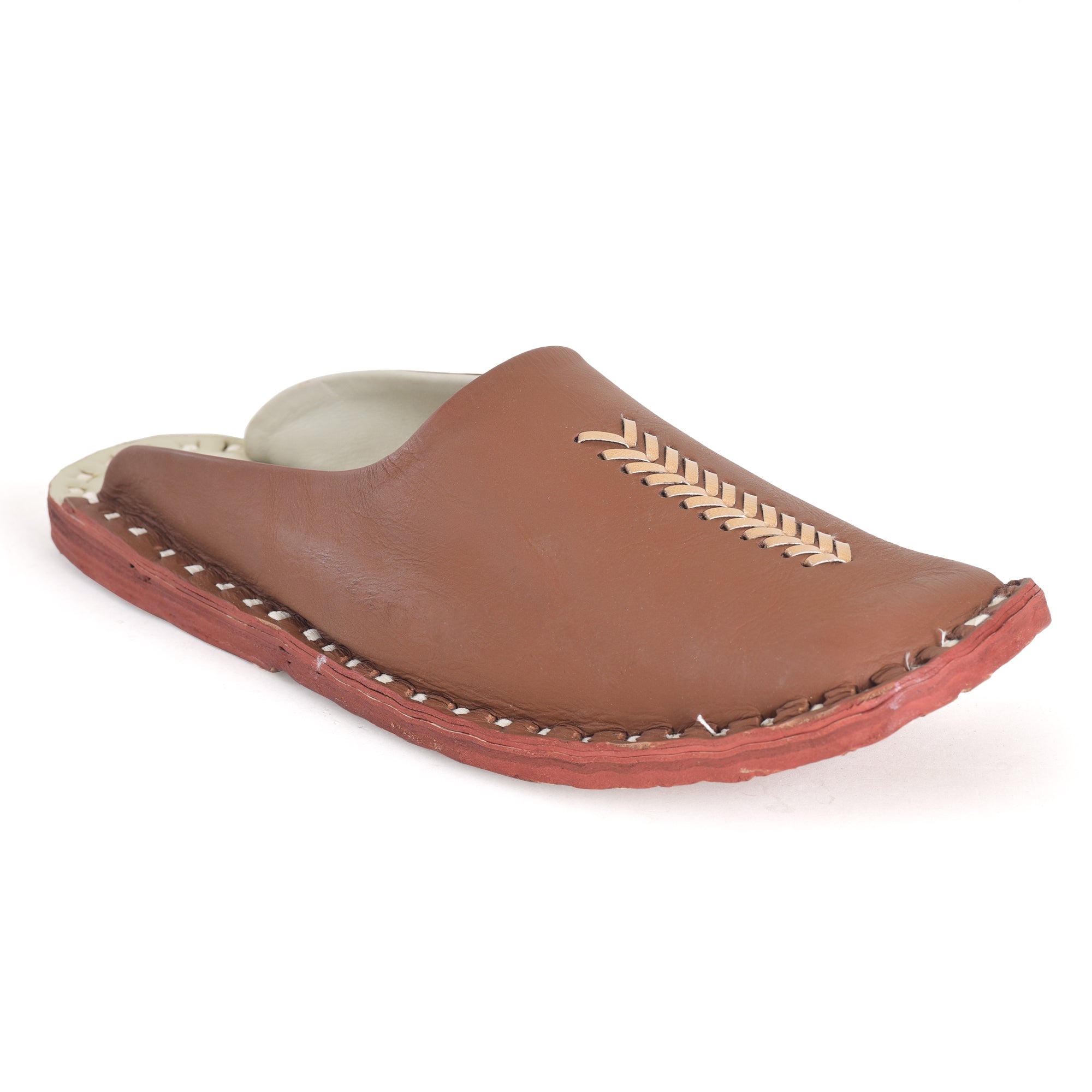 Leather Tan Jutis For Men