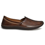 Handcrafted Brown Leather Loafers for Men