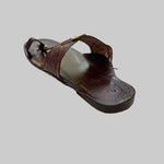 Kolapuri Centre Leather Brown Kolhapuri Sandal