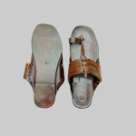 Kolapuri Centre Leather Brown Kolhapuri Sandal