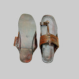 Kolapuri Centre Leather Brown Kolhapuri Sandal