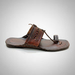 Brown kolhapuri sandals