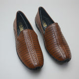 Brown leather shoe or juti for casual or parry wear