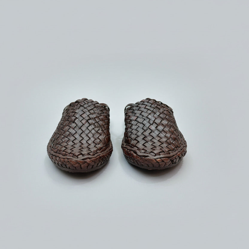 Kolapuri Centre Leather Brown Kolhapuri Sandals