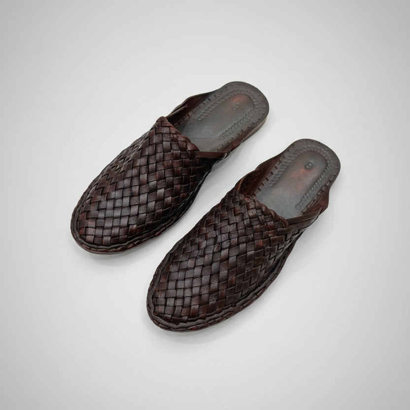 Kolapuri Centre Leather Brown Kolhapuri Sandals