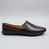 Handcrafted Brown Leather Loafers for Men