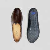 Handcrafted Brown Leather Loafers for Men