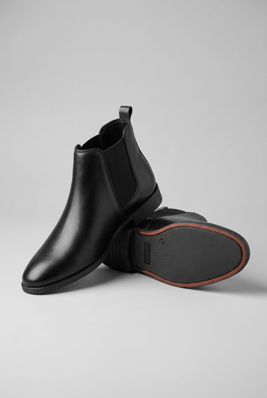 Men's Classic Black Chelsea Boots | Stylish Ankle Boots