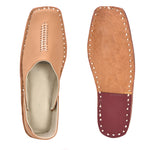 Leather Tan Jutis For Men