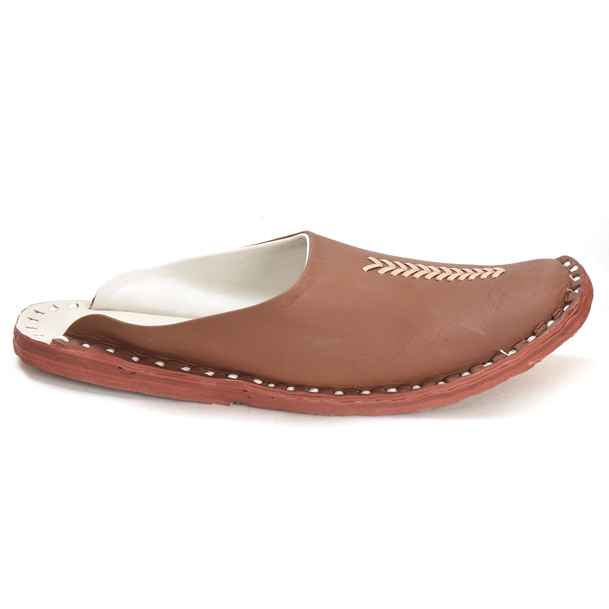 Leather Tan Jutis For Men