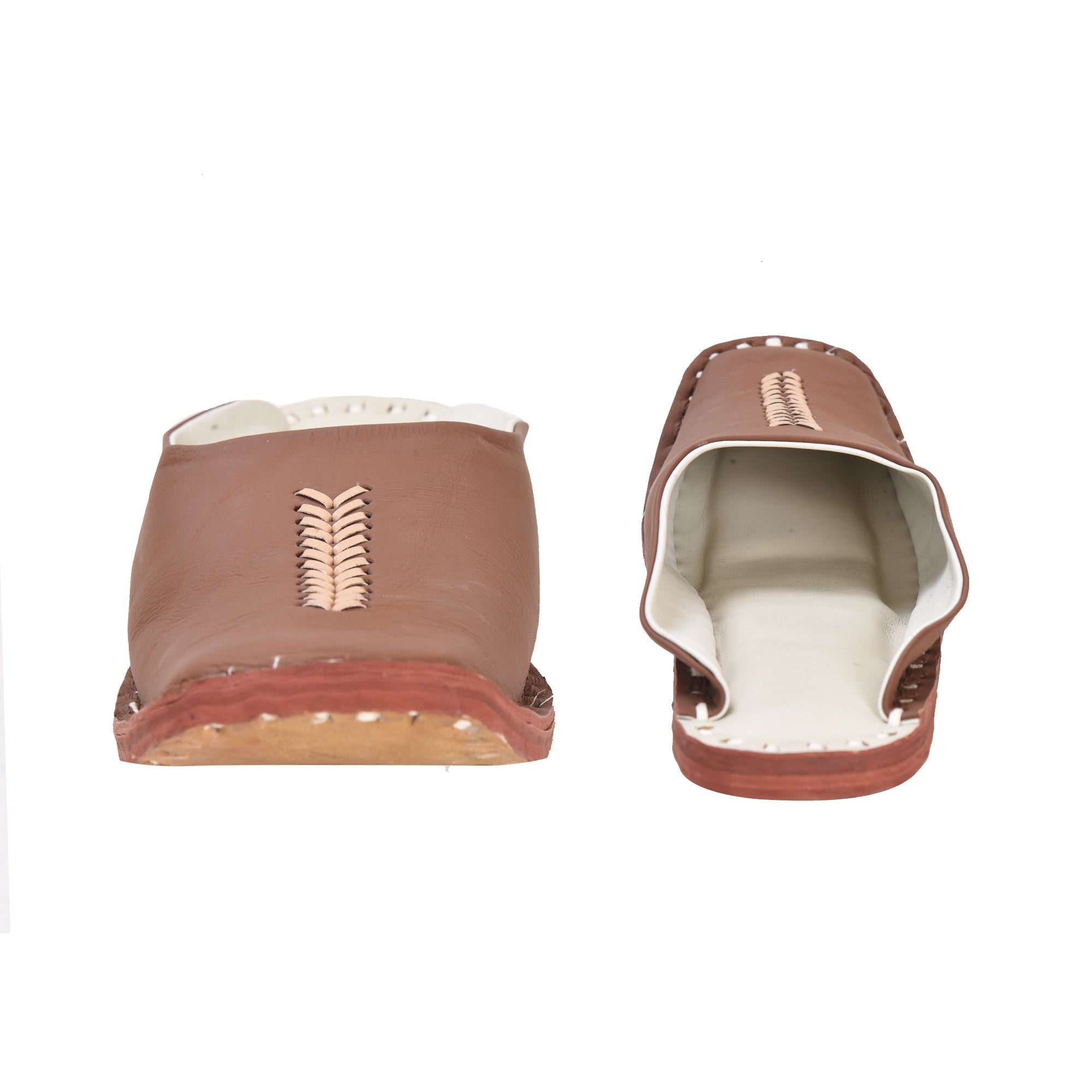 Leather Tan Jutis For Men