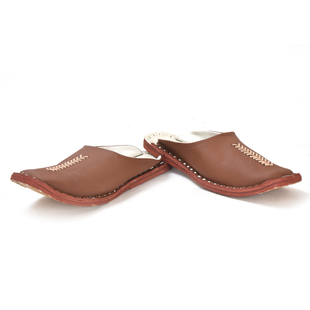 Leather Tan Jutis For Men