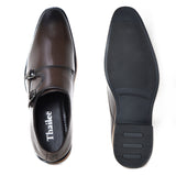 Kolapuri Centre Men's Brown Monk Strap Shoes