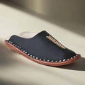 Leather Black Jutis For Men
