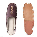 Leather Brown Jutis For Men