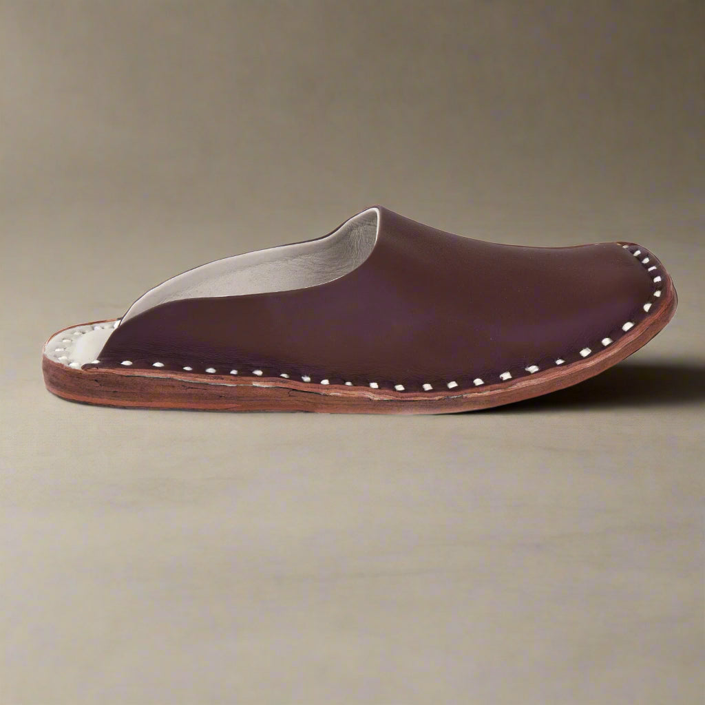 Leather Brown Jutis For Men