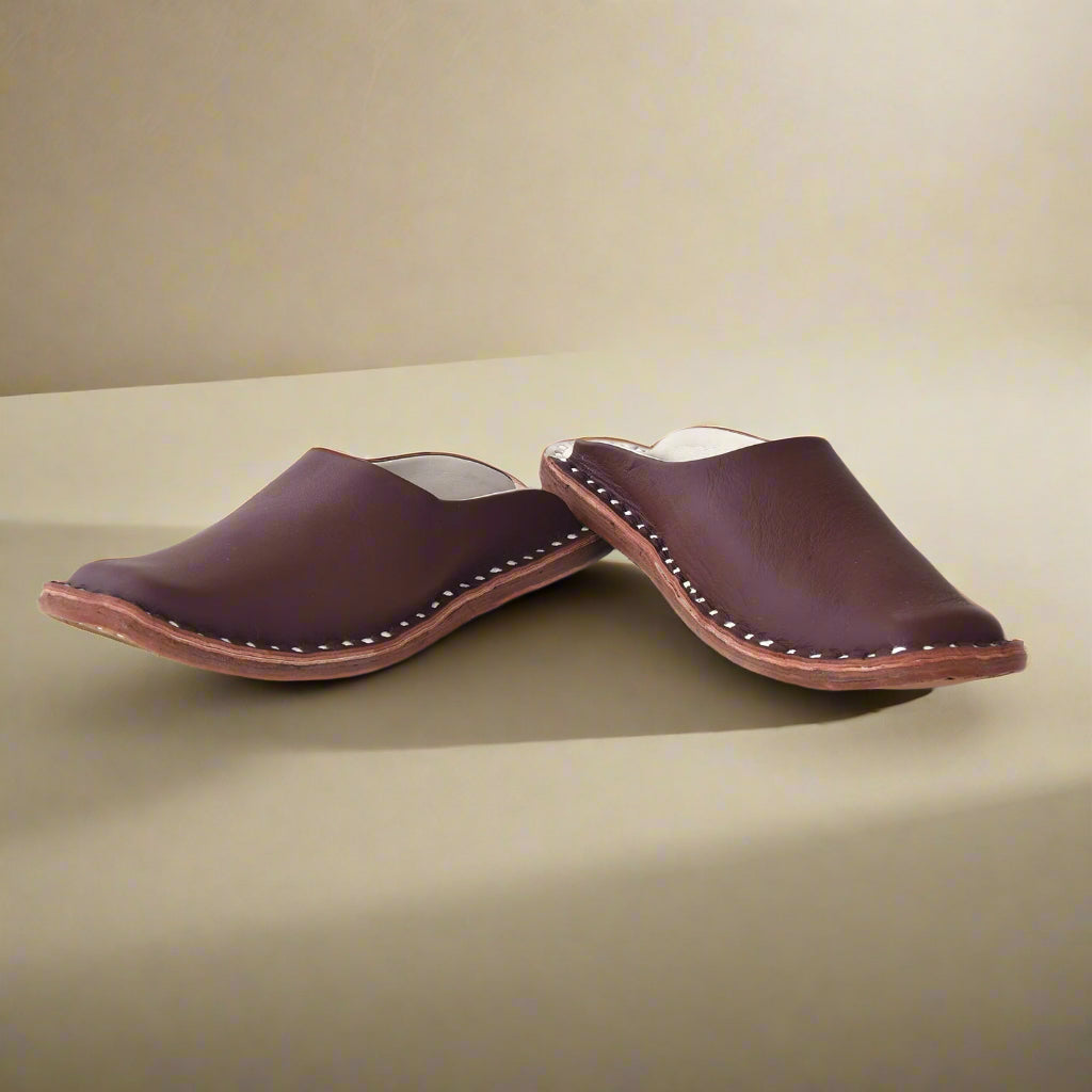 Leather Brown Jutis For Men