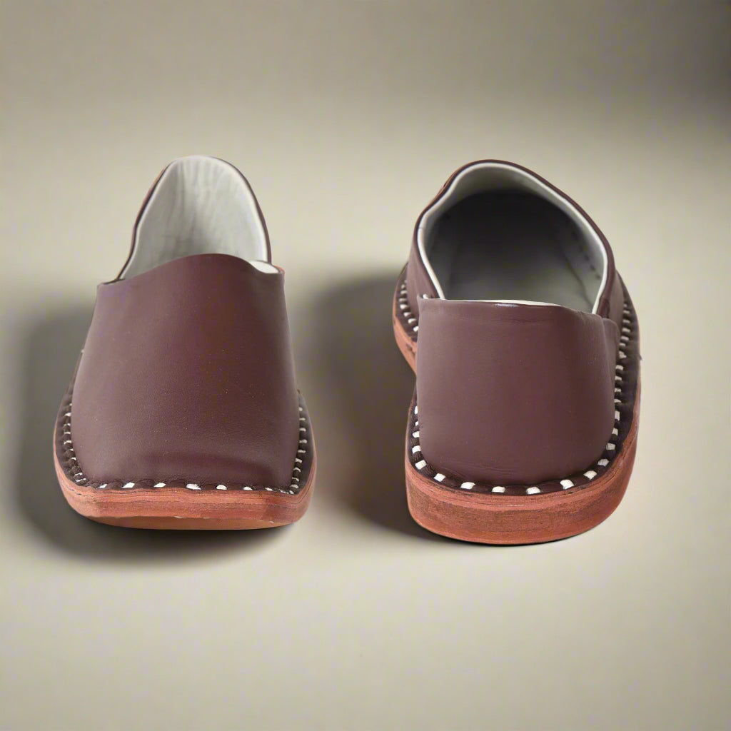 Leather Brown Jutis For Men