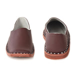 Leather Brown Jutis For Men