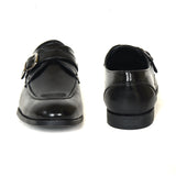 Men's Designer Black Monk Strap Shoes