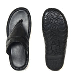 Men's Pure Leather Black Sandals