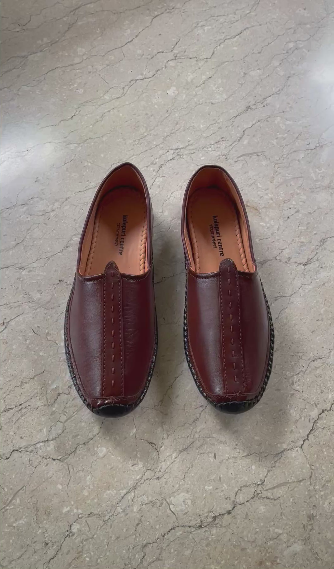 Kolapuri Centre Men's Ethnic Brown Jutis