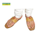 Kolapuri Centre Leather Tan Kolhapuri Jari Sandal