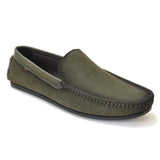 Kolapuri Centre Men's Moss Green Loafer Shoes