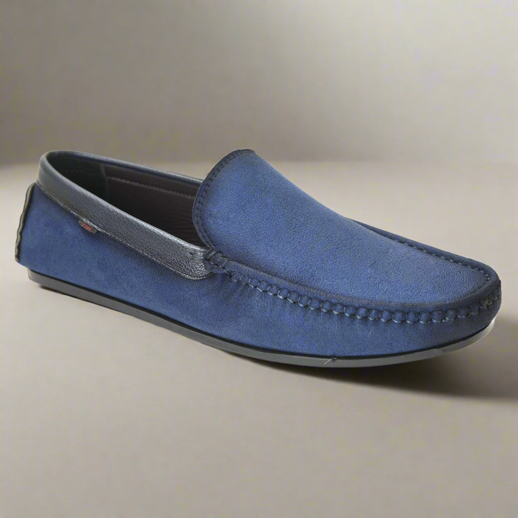 Kolapuri Centre Men's Blue Loafer Shoes