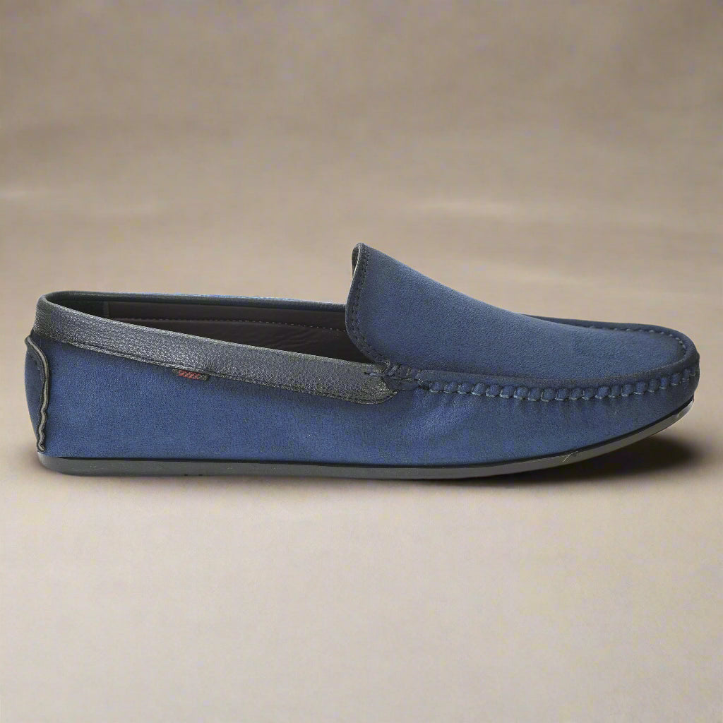 Kolapuri Centre Men's Blue Loafer Shoes