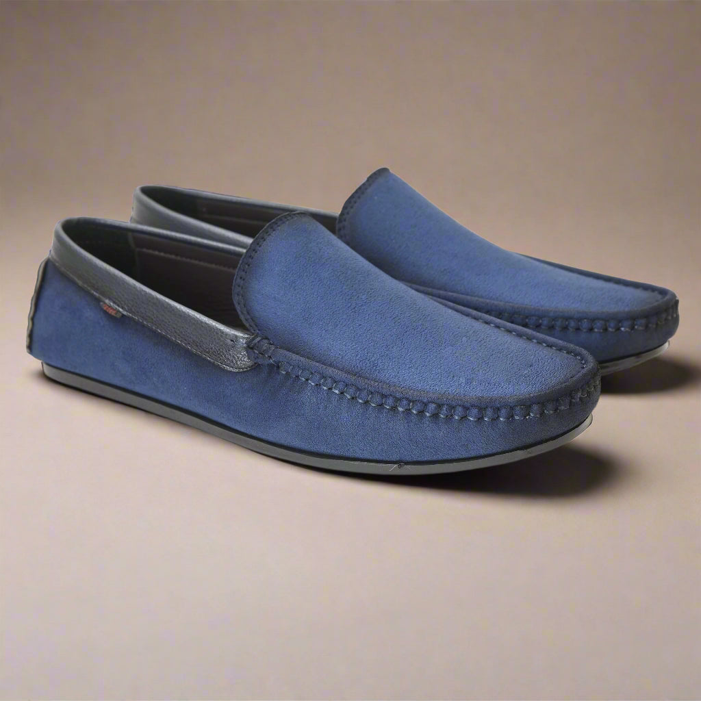Kolapuri Centre Men's Blue Loafer Shoes