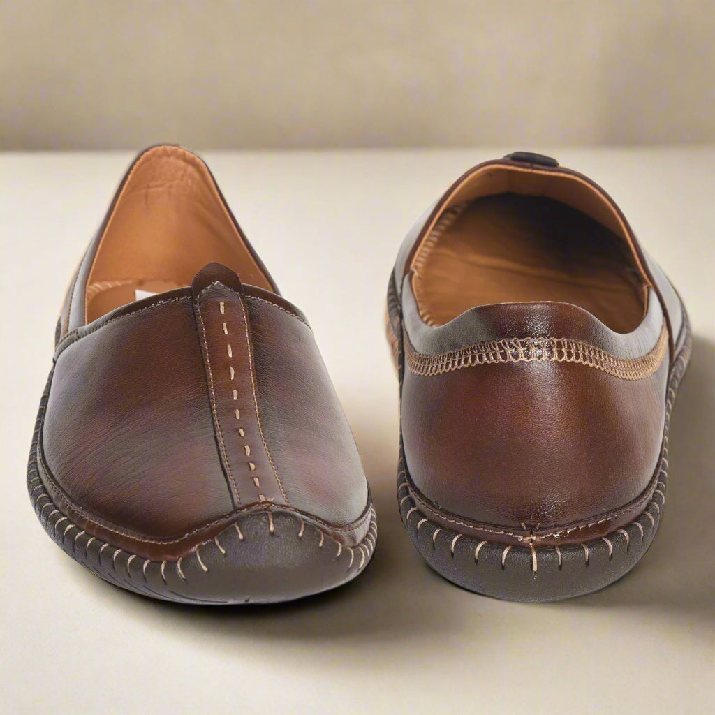 Kolapuri Centre Men's Ethnic Brown Jutis