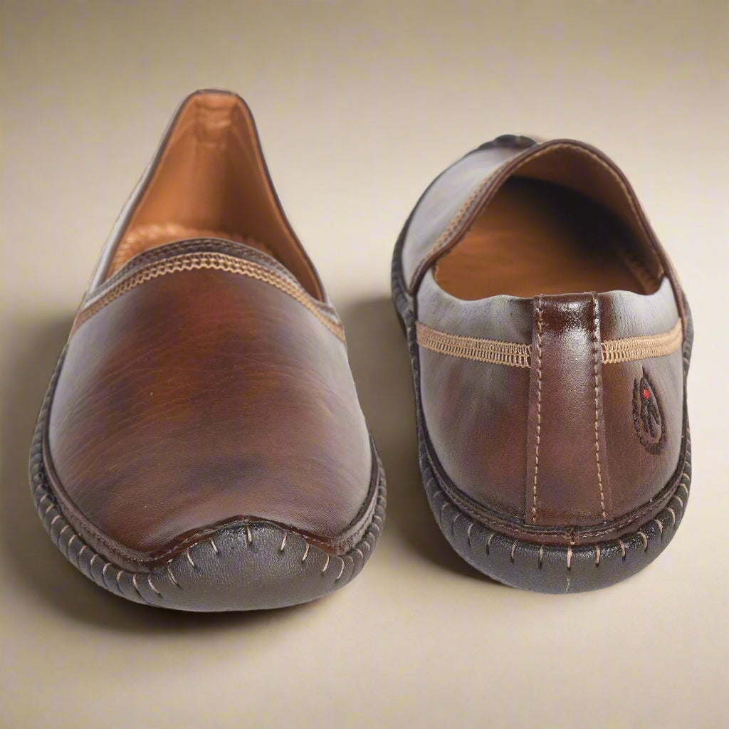 Kolapuri Centre Brown Men's Ethnic Jutis